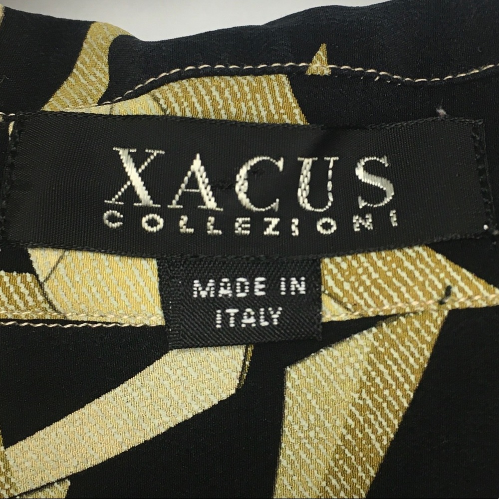 XACUS Collezioni Women’s Patterned Button Down Shirt, Large - Picture 10 of 11